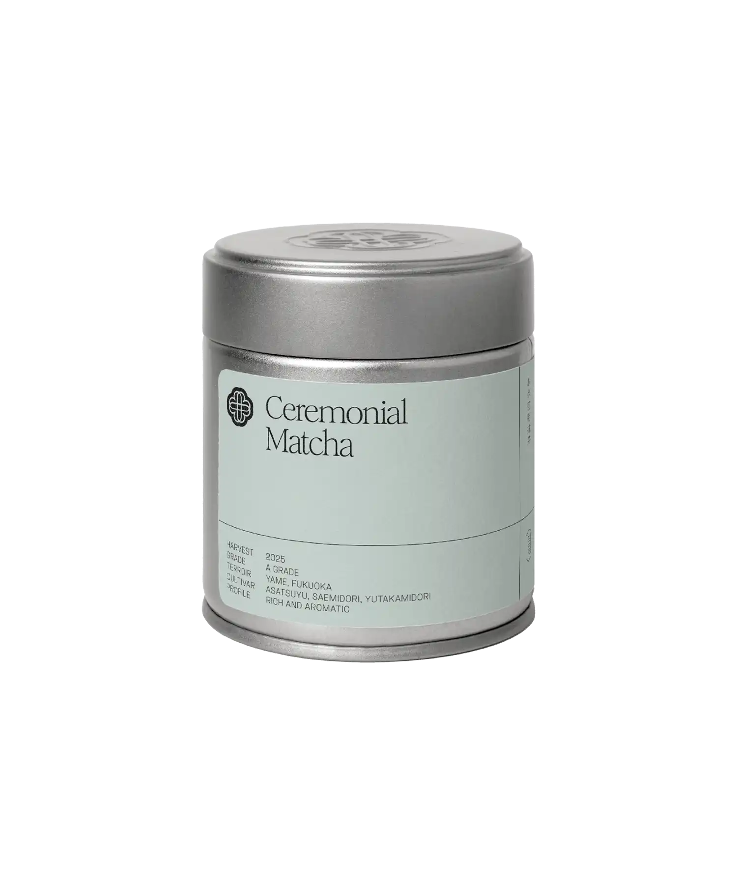 Ceremonial Matcha tin by Slow Social Club — A-Grade, Yame Fukuoka Japan, 30g