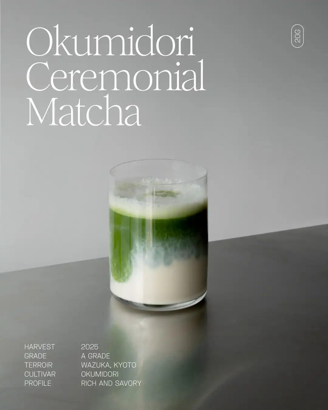 Okumidori matcha prepared in Gifu chawan — deep jade green, Slow Social Club