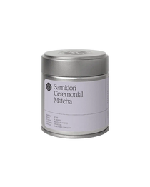 Samidori Ceremonial Matcha tin by Slow Social Club — first harvest, Wazuka Kyoto Japan