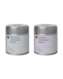 Single cultivar discovery pack, Okumidori and Samidori matcha, Slow Social Club